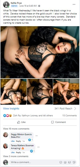 A collage of a woman lying on a couch.